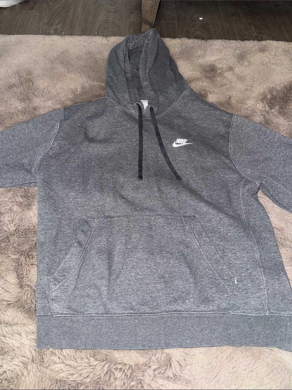 Nike Men's Dark Gray Pullover Hoodie